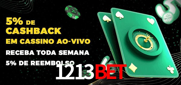 Promoções do cassino ao Vivo 1213bet